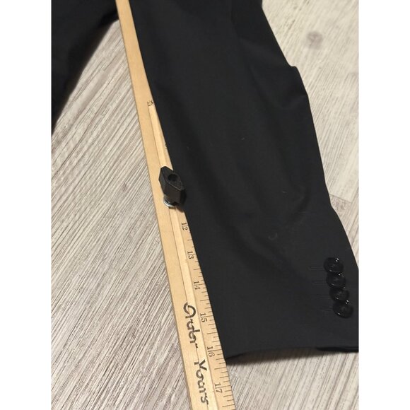 Express Mens Slim Fit Black Blazer 40S/40C Stretch Performance Cotton Blend - Picture 3 of 12